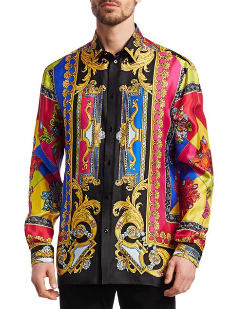 versace collection men's shirt